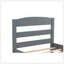 Structure de lit plateforme simple avec tiroir de rangement et support en lattes de bois sans sommier-115693387