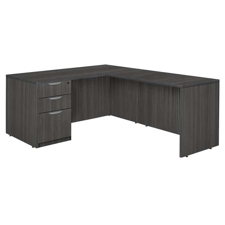 Regency Legacy L Desk with Single Full Pedestal Drawer Unit