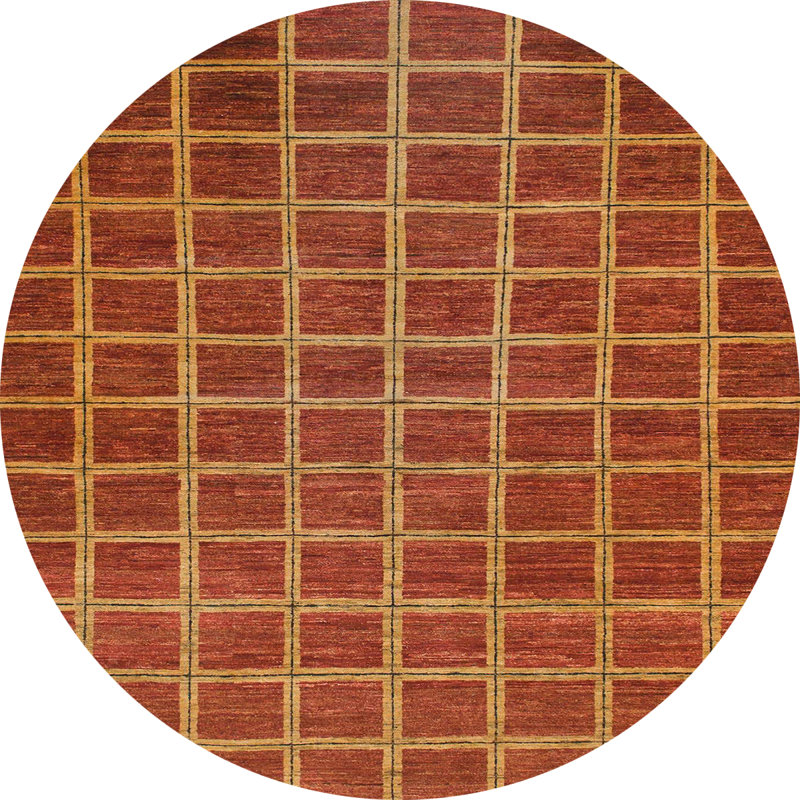 Abstract Indoor Rug, Round 6'