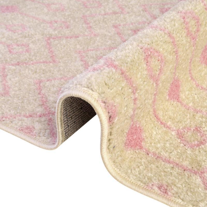 Tapis en polypropylène tissé à la machine Briehn, Rond 3 pi 3 po