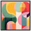 Oliver Gal Joyful Palm Springs Abstract - High-Gloss Gel Framed Canvas Art-202878476-202878578