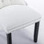 Chaise de salle à manger rembourrée en PU et velours