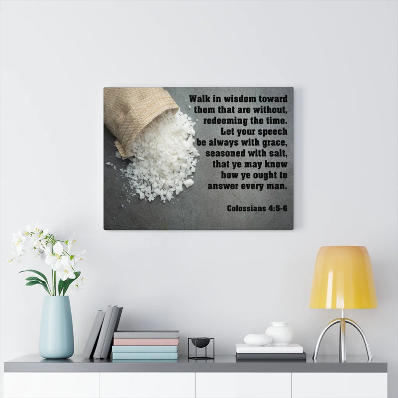 Walk In Wisdom - Wrapped Canvas Print, 30cm H x 41cm W