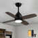 36.6'' Black Ceiling Fan With Remote Control And Light Kit