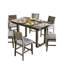 Table de salle à manger contemporaine à hauteur de comptoir grise 1pc