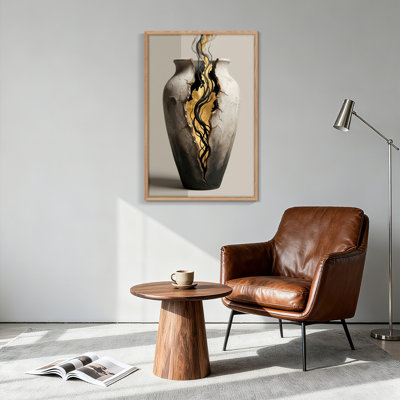 «Cracked Vase», reproduction d'art sur toile, ensemble de 1
