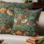 William Morris Strawberry Thief Tapestry Cushion in Black-133106712-133106714