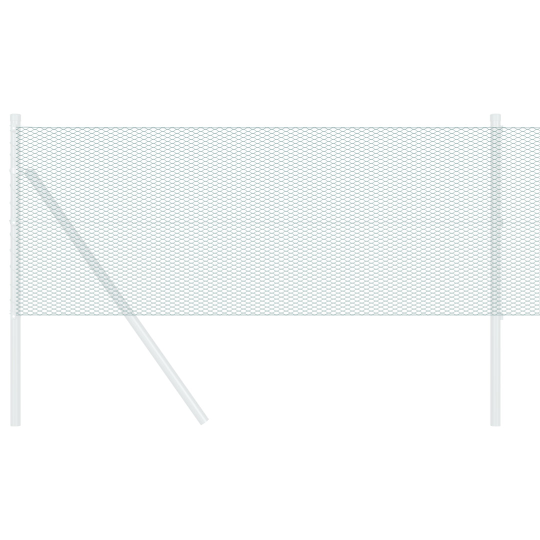 Vidaxl Hexagon Fence Galvanised Steel