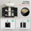 Armoire de salle de bain sous le lavabo de style moderne-412591196