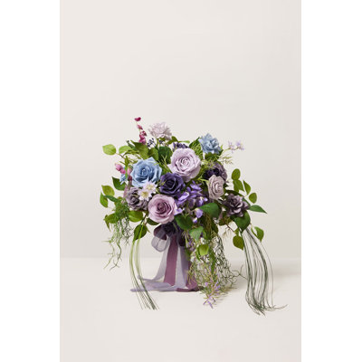 Ling's Moment Small Free-Form Bridal Bouquet in Ethereal Purple Dream
