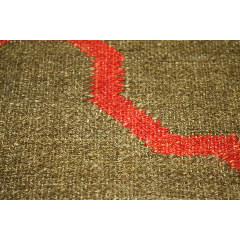 Duda Geometric Wool Hand Woven Area Rug, Rectangle 170 x 240cm