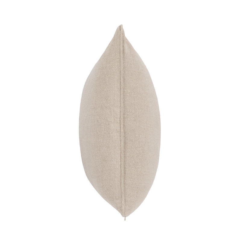 Bedford Linen Square Indoor / Outdoor Pillow Cover & Insert, Natural