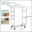 Portant à vêtements avec tablettes, portemanteau roulant robuste d'une capacité de 800 lb | Réglable pliable | Argent | Fer