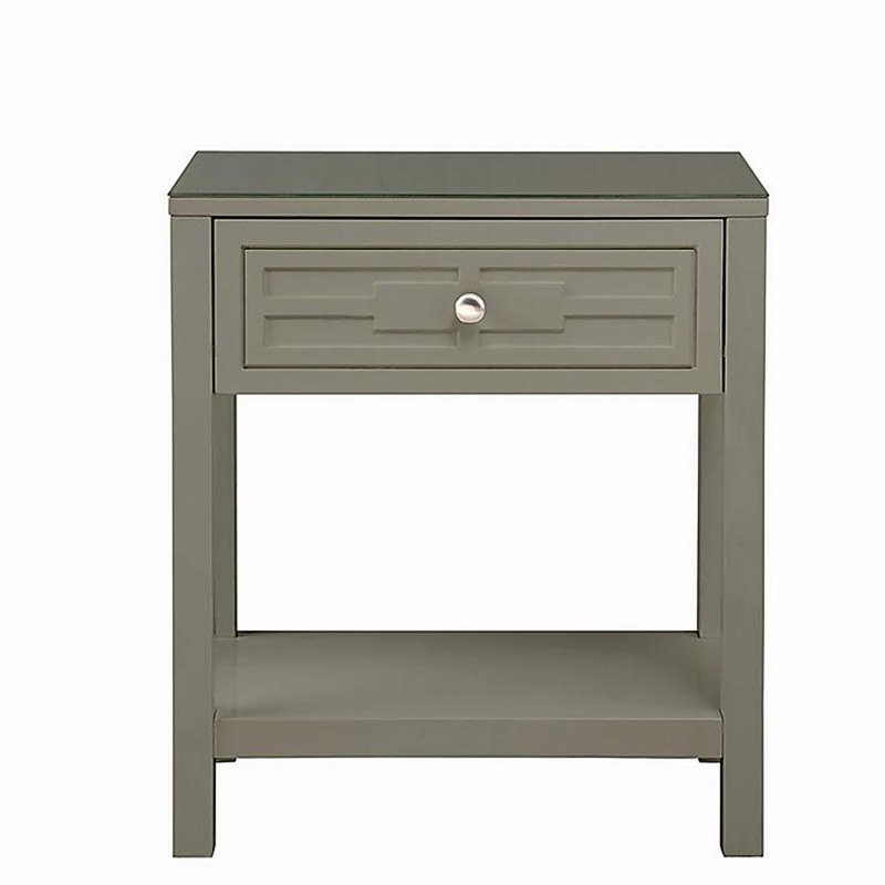 Table de chevet 23 po Taupe, Taupe