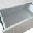 Modern Hand-Crafted Wall Mount Fluted Vanity Table, Multi-Scenario Floating Cosmetic Console