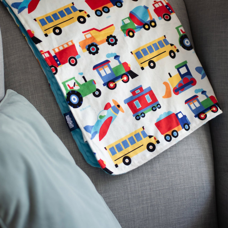Couverture pour bébé Wildkin, Trains, avions et camions