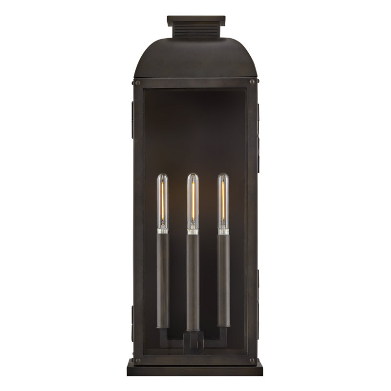 Lanterne murale d'extérieur à trois lumières Tiverton, H 24 po x l 9 po x P 9 po, 3