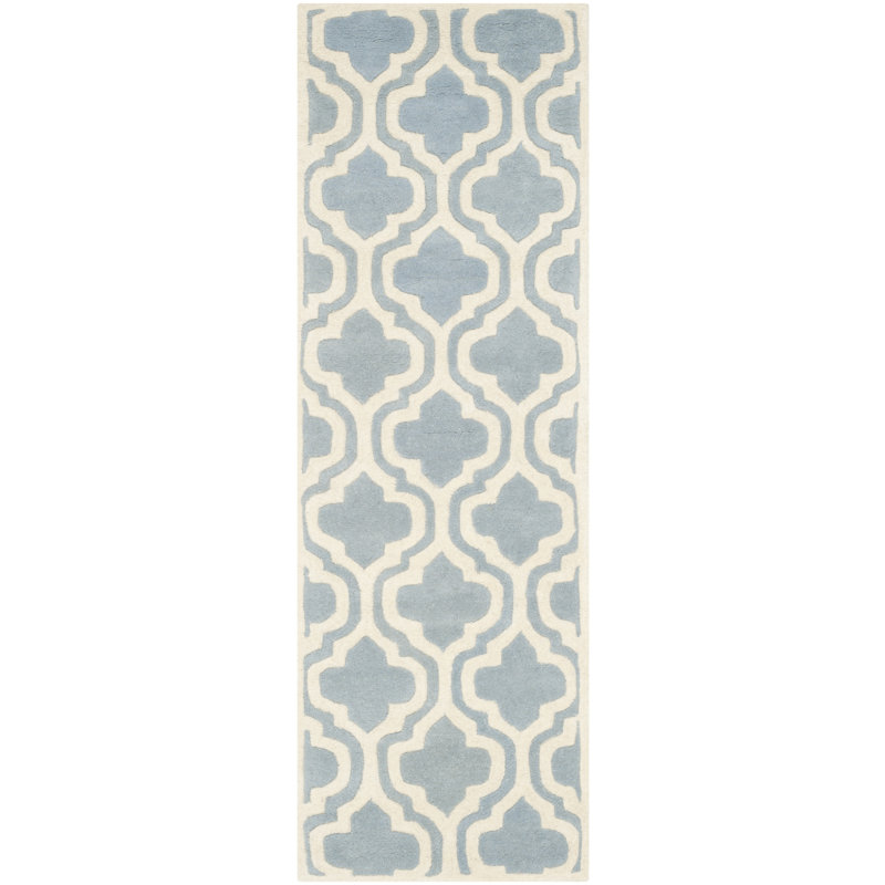 Carolene Hand Tufted Wool Geometric Rug, Runner 2'3" x 5'