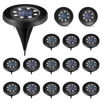 Solar Powered Integrated LED Metal Pathway Light Kit