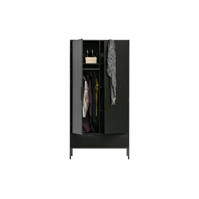 Tewksbury 2 Door Wardrobe, Black