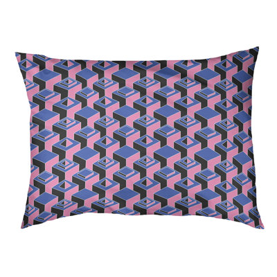 Chen Geometric Polyester Pet Bed
