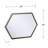 Metal Hexagon Wall Mirror
