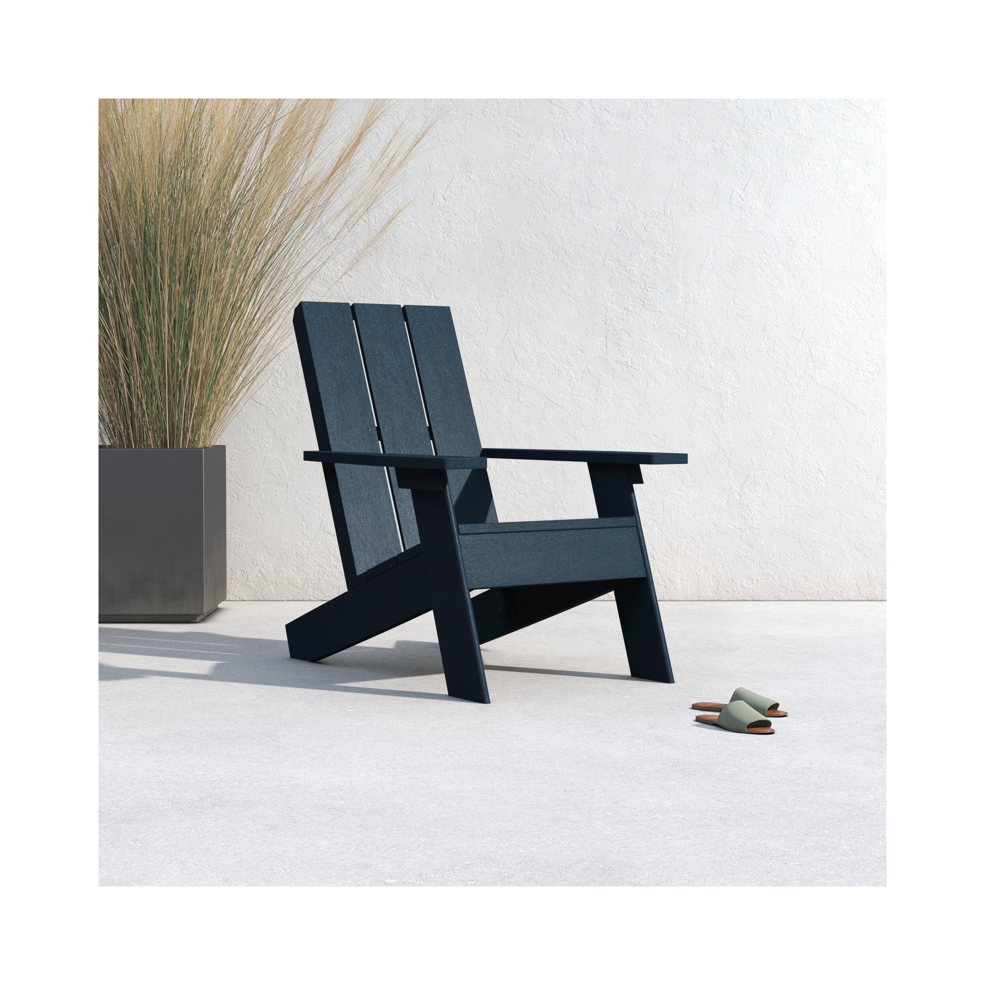 Byrnes Outdoor Adirondack Chair, Federal Blue