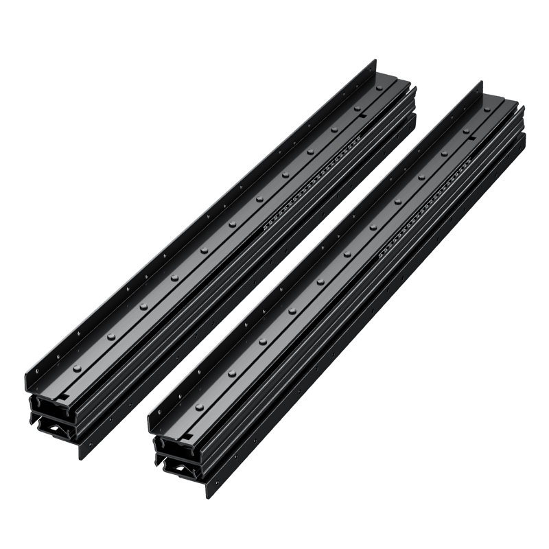 Glissières de tiroir sous le comptoir de 40 pouces sous escalier avec charge de 260 lb, H 2,17 po x L 23,62 po x l 2,95 po