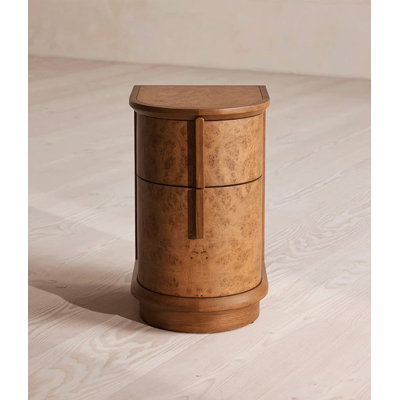 Retro Personality Art Solid Wood Bedside Table
