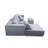 4 Seat Grey Cloud - Style Modular Sectional With 2 And Oversized Chaise For Living Room, American Design, Foam Filler, Medium Firm Plushness, Us , Stain Machine Washable Covers, Velvet Main Material,-1512312122