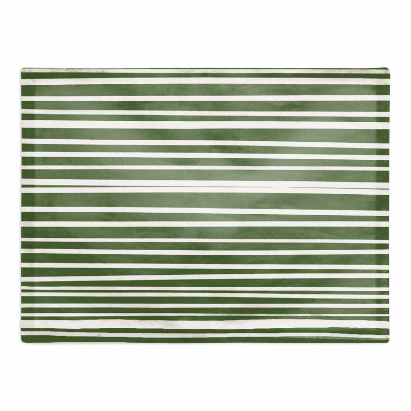 Napperon Green Stripes