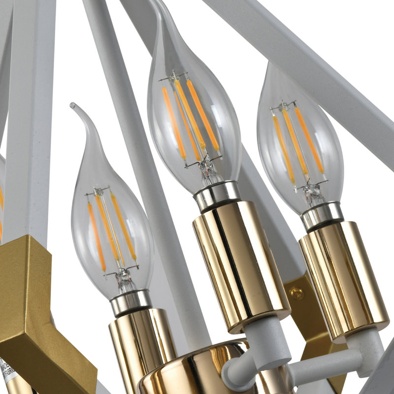 Luminaire suspendu géométrique 4 lumières Aurora