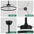 24 Inch Smart Ceiling Fans With Lights And APP Control, Modern 6 Speeds LED Dimmable Fandelier Ceiling Fan For Bedroom-1149606189