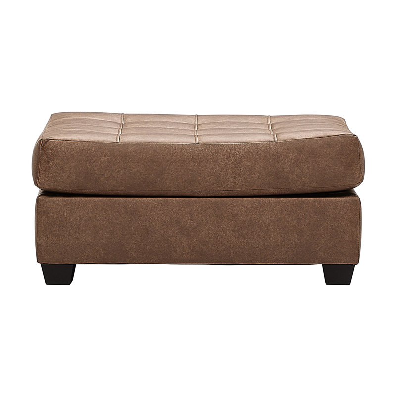 38" Upholstered Rectangular Ottoman - Urban Caramel, Urban Caramel