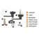 Privacy Door Lever with Square Rosette Heavy Duty Solid Levers