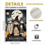 Drapeau de jardin de bienvenue pour l'Halloween, double face, 30 x 45 cm, chat costumé noir et orange-1027764657