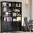 Bookcase 6 Tiers Set of 2 with Doors Sturdy and Easy Assembly for Home Office-113227367