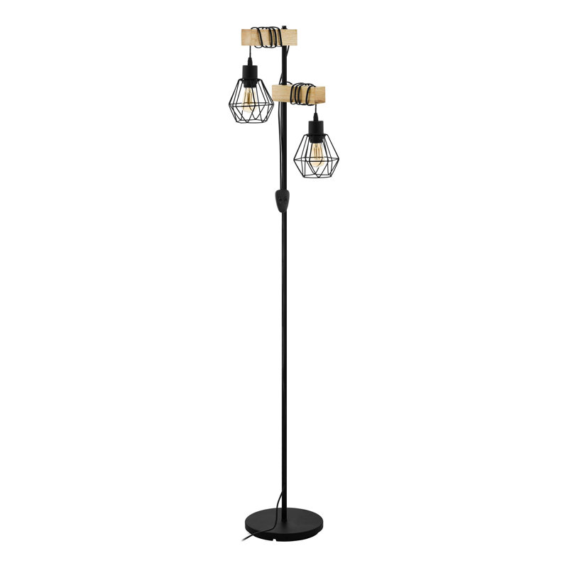 166.5cm Black Tree Floor Lamp