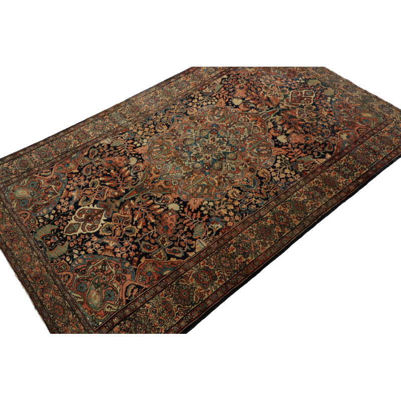 Antique One-of-a-Kind 4'2X6'10 Hand Knotted Area Rug