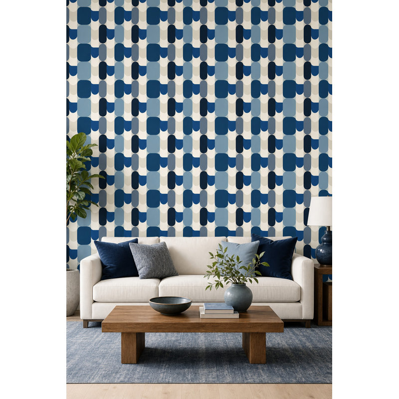 Papier peint moderne Mid-Century, Peel and Stick