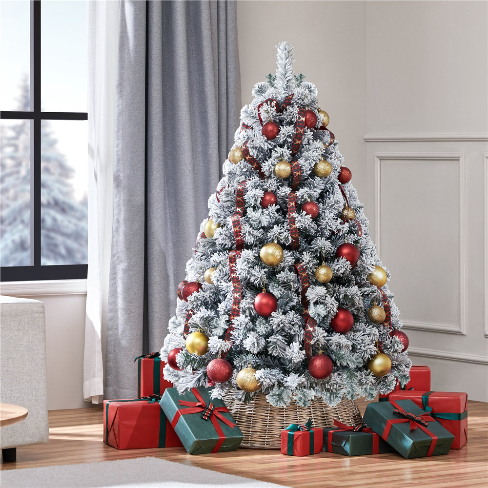 Jaleana Easy Set-Up Lighted Artificial Spruce Christmas Tree - Stand Included The Holiday Aisle® 