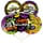 Bouquet de ballons d'Halloween PMU - ensemble de ballons Mylar d'Halloween de 5 po assortis 18 po