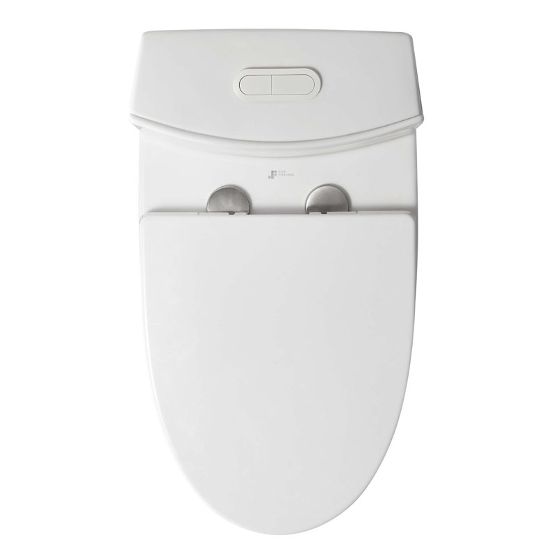 Dual-Flush Elongated One-Piece Toilet with High Efficiency Flush