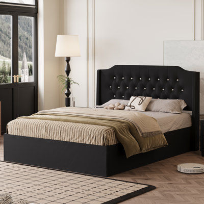 Tufted Upholstered Bed Frame