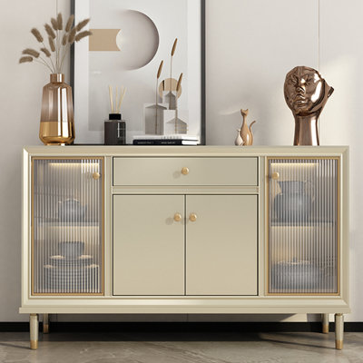 Light luxury solid wood simple storage cabinet