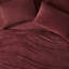 Ensemble de 3 draps simples, bourgogne, confortables et confortables, 100% brossé des deux côtés, texture luxueuse en velours, drap plat, taie d'oreiller ajustée, matelas ajustés élastiqués pour matelas de 16 po, lavable en machine