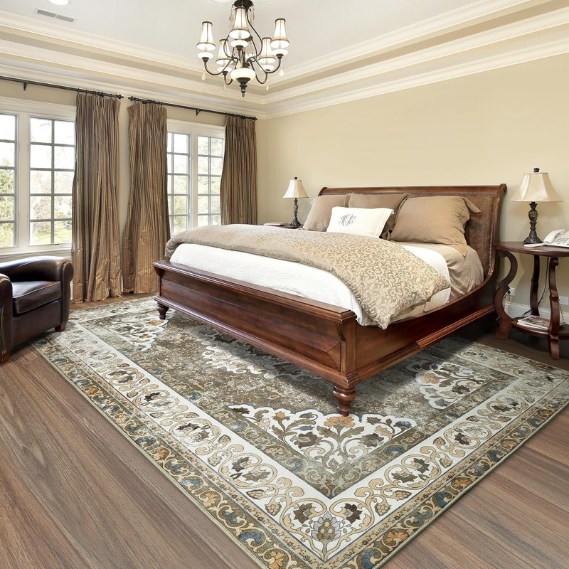 Olimpio Floral Indoor Rug, Rectangle 5' x 8'