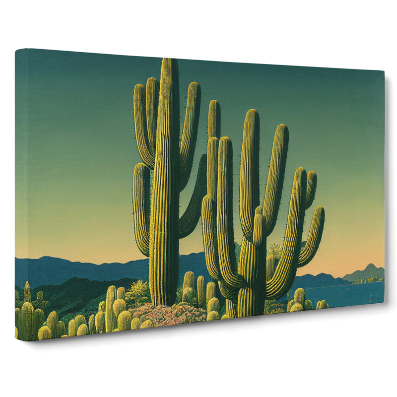 Wild Cactus - Wrapped Canvas