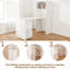 Bureau mobile extensible et pliable avec tablettes de rangement | Bureau extensible peu encombrant avec roulettes verrouillables pour petit appartement-563360586