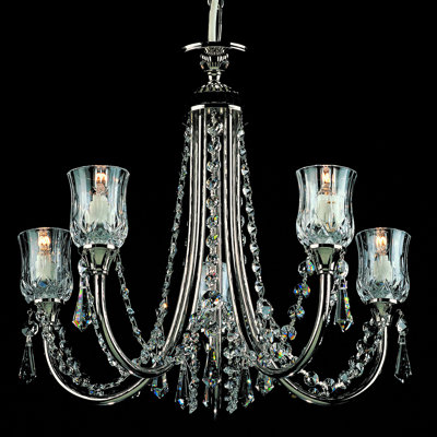 Waterloo 5 - Light Shaded Chandelier